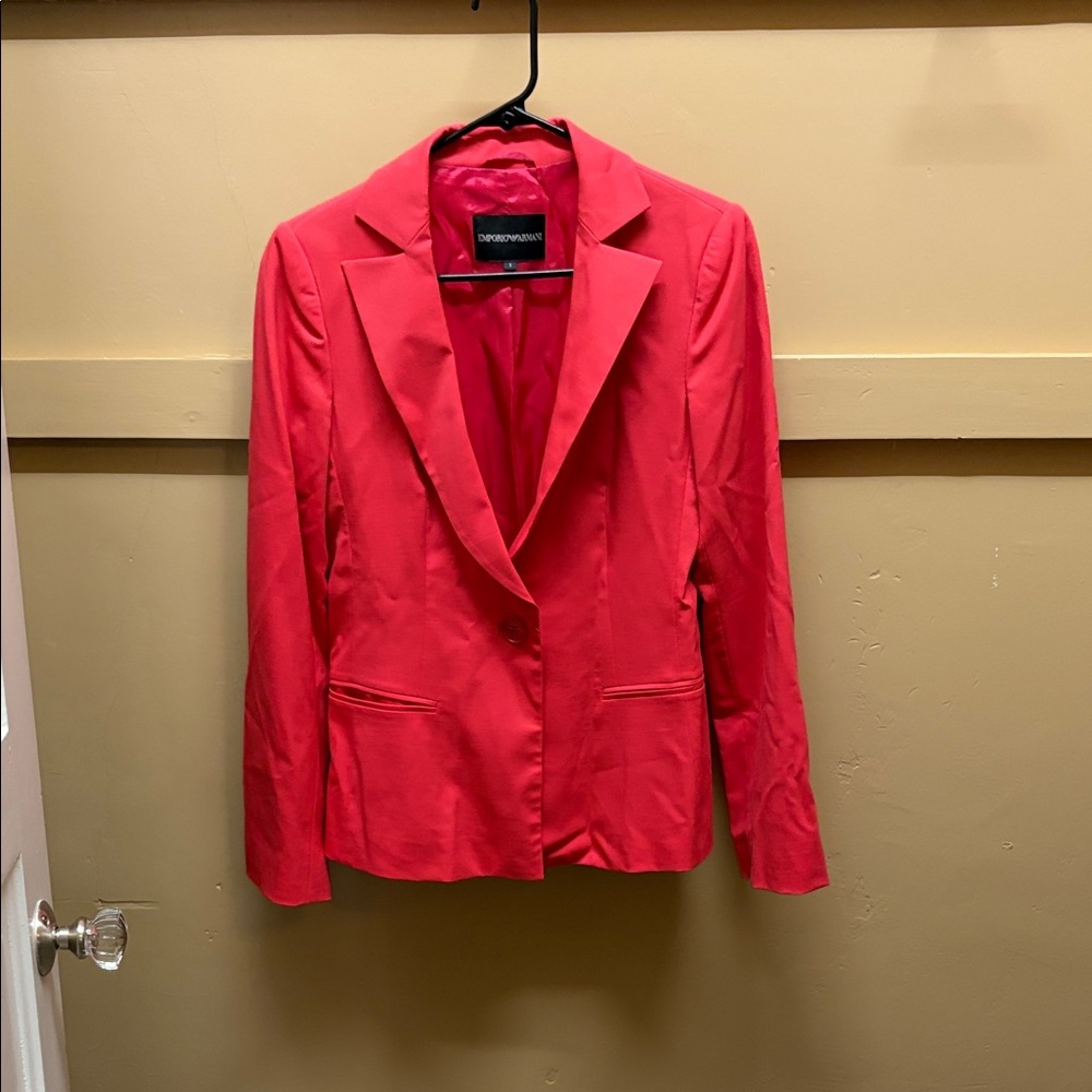 Emporio Armani Vibrant Red Blazer